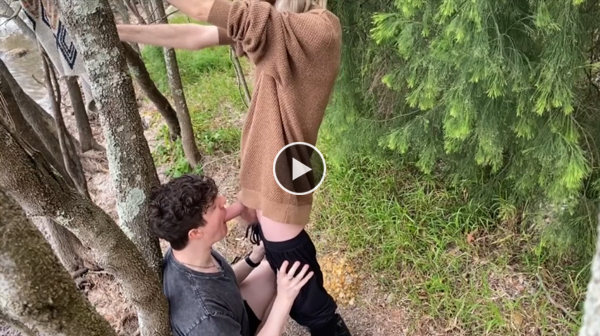 Buddy's Fat Cock Sucked In the Woods