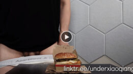 Fuck a Big Mac and Cum on Food to Eat
