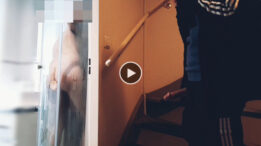 straight roommate caught secretly jerk off while hot guy fuck himself under shower